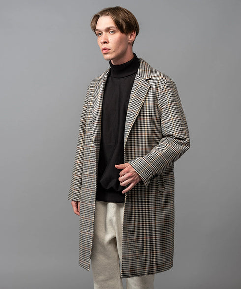 MR.OLIVE / VALENCIA CHECK / CHESTERFIELD COAT バレンシアチェック/チェスターフィールドコート